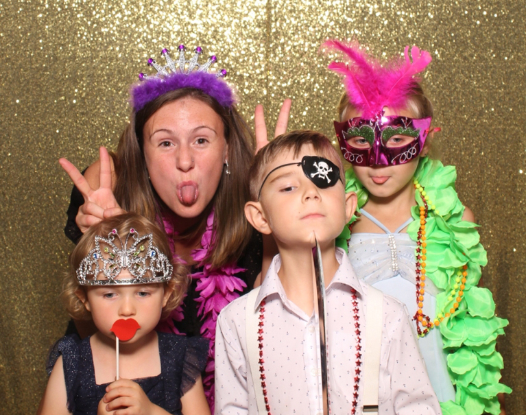 Guests enjoying the Charlotte Mirror Image photo booth experience